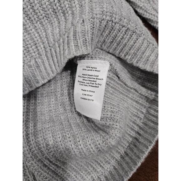 NWOT Talbots Gray Pullover Wool 2x 2xp Petites Sweater Knit Winter Ski - Picture 3 of 6